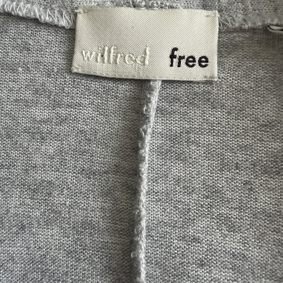 Wilfred Free Light Grey Open Front Cardigan w Pockets | Aritzia - Picture 5 of 6